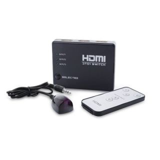 - HDMI sadalītājs 3 HDMI ieejas  /  tālvadības pults  /  infrasarkanais kabelis