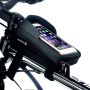 Ūdensizturīgs velosipēda Turētājs  /  Soma mobilajiem tālruņiem 5,4 6,7 collu  /  Melns