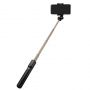 BW-BS3 2in1 Universāls Selfie Stick + Tripod Statnis ar Bluetooth Tālvadības pulti  /  Melns
