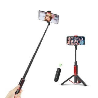 - BW-BS10 2in1 Universāls Selfie Stick + Tripod Statnis ar Bluetooth Tālvadības pulti  /  Melns