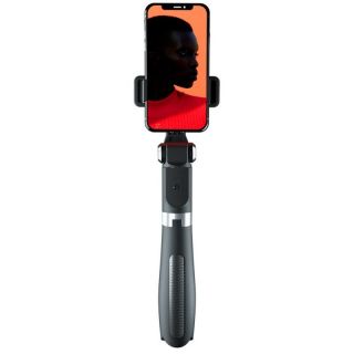 - SS08 2in1 Universāls Selfie Stick + Tripod Statnis ar Bluetooth Tālvadības pulti  /  Melns