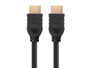 - HDMI Gold Platted Kabelis  /  19pin  /  2160p Ultra HD  /  2 metri  /  Melns zelts