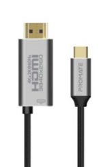 - HDMI-PD60 4K Type-C to HDMI Thunderbolt 3.0+ Kabelis 1.8m  /  Sudraba