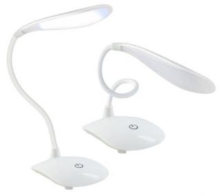 - LED 500LUX Galda Lampa  /  Micro-USB  /  360 ° /  600mAh  /  Balta