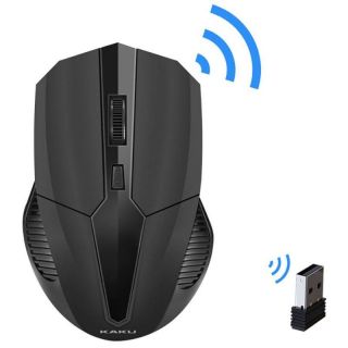 - KSC-378 Wireless 2.4Ghz Bezvadu Datora Pele ar 1500 DPI Melna