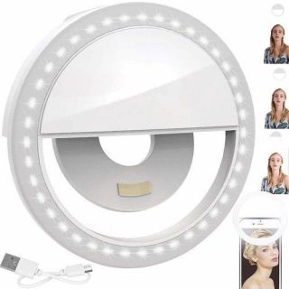- Universāla LED Selfie Lampa Balta