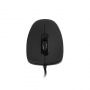 MC-M10 Optiskā Datora Pele ar USB  /  1.5m  /  1000 DPI  /  Melna
