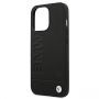 BMHCP13LSLLBK Back Case Aizmugurējais Ādas Apvalks Telefonam Apple iPhone 13  /  13 Pro Melns