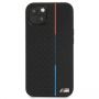 M kolekcija BMHCP13MTRTBK Back Case Aizmugurējais Ādas Apvalks Telefonam Apple iPhone 13 Melns