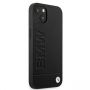 BMHCP13MSLLBK Back Case Aizmugurējais Ādas Apvalks Telefonam Apple iPhone 13 Melns