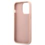 GUHCP13SPSASBPI Saffiano Stripe Back Case Aizmugurējais Aizsargapvalks priekš Apple iPhone 13 Mini Rozā