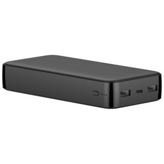 - Power Banka Universāla Ārējas Uzlādes Baterija 20000mAh 18W QC 3.0  /  PD  /  2xUSB  /  USB-C 20W  /  Micro USB  /  Melna