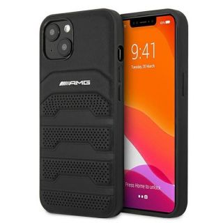 - AMG AMHCP13MGSEBK Back Case Aizmugurējais Ādas Apvalks Telefonam Apple iPhone 13 Melns