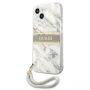 GUHCP13SKMABGR Marble Strap Back Case Aizmugurējais Aizsargapvalks priekš Apple iPhone 13 Mini Pelēks