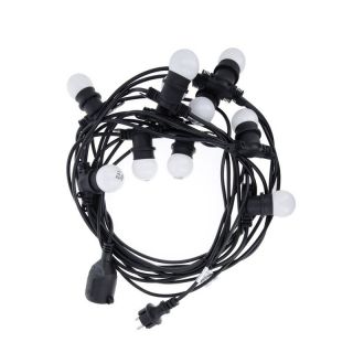 - Forever Light Garland Set LED Virtene  /  2W  /  10x E27  /  IP65  /  12m  /  Balta
