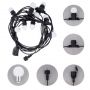 Forever Light Garland Set LED Virtene  /  2W  /  10x E27  /  IP65  /  12m  /  Balta