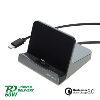 4smarts VoltDock Tablet Bezvadu Uzlādes Stacija priekš planšetdatora USB-C 60w