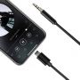 AUX stereo audio kabelis Lightning 3,5mm 1m