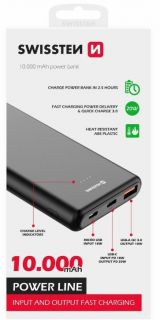 - Line Power Banka Ārējās Uzlādes Baterija USB  /  USB-C  /  Micro USB  /  20W  /  20000 mAh