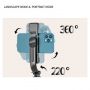 Pro Selfie Stick ar Bluetooth Tālvadības pulti / Tripodu izvelkamu / Noņemamas Lampas