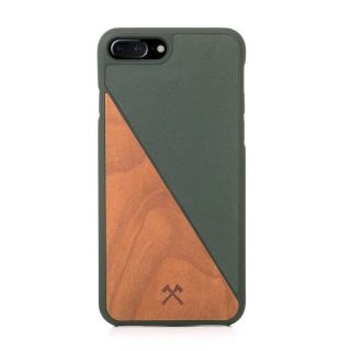 Apple Woodcessories EcoSplit iPhone 7+  /  8+ Cherry / green eco238 zaļš