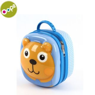 - Oops Bear 3D Krāsaina cieta bērnu pusdienu kastīte no 18m+ 16.6x19.2x12cm Zila 31004.11