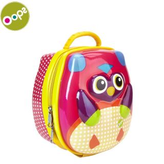 - Oops Owl 3D Krāsaina cieta bērnu pusdienu kastīte no 18m+ 16.6x19.2x12cm Rozā 31004.12