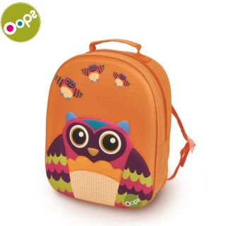 - Oops Owl 3D Krāsaina mīksta bērnu mugursoma no 18m+ 24.5x31x11cm Oran&amp;amp;#382;a 30007.12