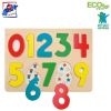 Rotaļlietas un spēles bērniem - Woody 90325 Eko koka attīsto&amp;#353;ā puzle ''Cipari'' 10g...» 