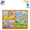 Rotaļlietas un spēles bērniem - Woody 91914 Eko koka attīsto&amp;#353;ā puzle ''Dzīvnieki a...» 