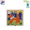 Rotaļlietas un spēles bērniem - Woody 93017 Eko koka attīsto&amp;#353;ā puzle ''Kaķis'' 4ga...» 