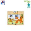 Rotaļlietas un spēles bērniem - Woody 93010 Eko koka attīsto&amp;#353;ā puzle ''Kaķī&a...» 