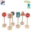 Rotaļlietas - Woody 90575 Eko koka ceļa zīmes visāda veida dzelzceļa un auto tra...» Preces Bērniem un Māmiņām