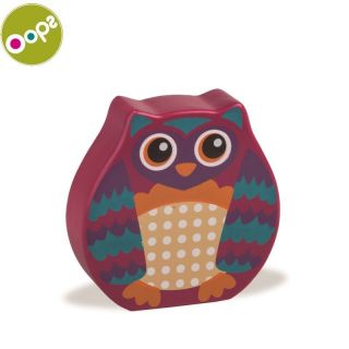 - Oops Owl Koka attīsto&amp;amp;#353;a rotaļlieta bērniem no 6m+ 13.5x2.2x18.5cm Rozā 13008.12