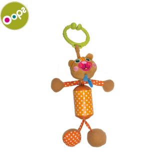 - Oops Bear Piekaramā mīksta rotaļlieta-grabulis bērniem no 0m+ 38x4x12cm Krāsaina 18002.11