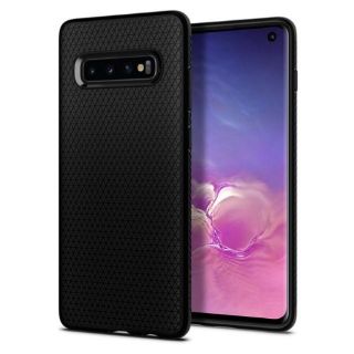 - Spigen Liquid Air īpa&amp;amp;#353;i elegants un izturīgs TPU aizmugures maks-apvalks priek&amp;amp;#353; Samsung Galaxy S10 Melns