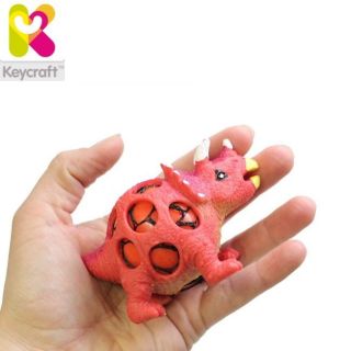 - KeyCraft NV356 Gooey Anti Stress Dinosaurs tīklā ar šķidrumu 10cm bērniem 3+ gadiem Sarkans