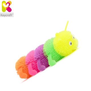 - KeyCraft NV105 Smieklīga rotaļlieta anti stress ''Puffer Caterpillar'' 20cm bērniem no 3+ gadiem Multi krāsu