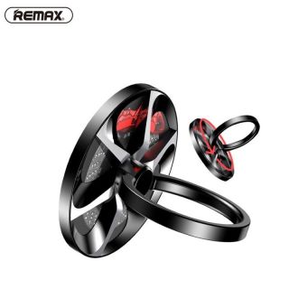 Remax Metāla Spinner Gredzens uz pirkstu un Turētājs-stends priek&amp;amp;#353; jebkura Mobilā telefona vai ierīces Melns