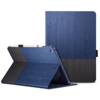 - ESR Simplicity Knight sērijas Plāns & Ciets Planšetdatoru maks-grāmata ar vietu pildspalvai priekš Apple iPad 9.7'' 2017  /  2018 Zils / Melns