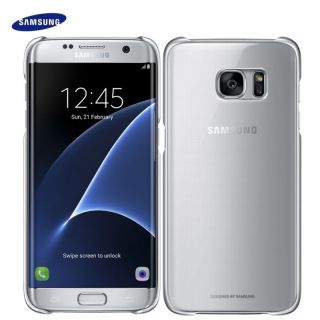 Samsung EF-QG935CSEGWW Īpaši plāns aizmugures maks G935F Galaxy S7 Edge Caurspīdīgs / Sudrabains EU Blister