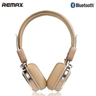 Remax RB-200HB Luksus Hi-End Audio Bluetooth Stereo 40mm Austiņas 3.5mm Aux un Zvana Funkciju Brūnas