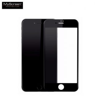 MyScreen Diamond Edge 2.5D FULL GLUE 0.33mm Stikls priek&amp;amp;#353; Apple iPhone 6 /  6S Pilna izmēra ar Melnu rāmi