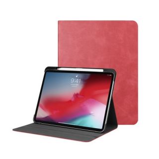 TakeMe Eko-ādas Sāniski atverams maks ar stendu Plan&amp;amp;#353;etdatoram Apple iPad Pro 11'' 2018 Sarkans