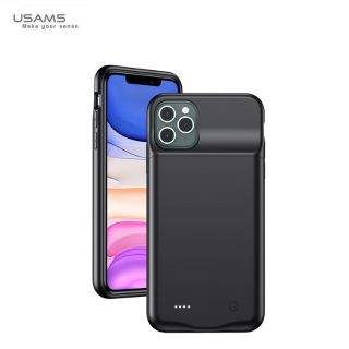 - Usams US-CD112 2in1 Power bank + Aizmugures maks priek&amp;amp;#353; Apple iPhone 11 Pro Max 4500mAh Melns