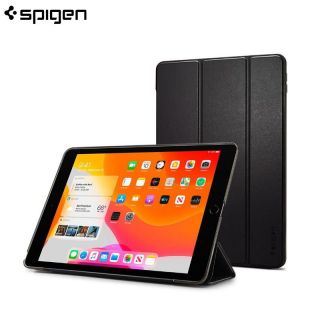 - Spigen Smart Fold Daudzfunkcionāls Maks ar statīvu un Miega gudru funkciju plan&amp;amp;#353;etdatoram Apple iPad 10.2 2019 Melns