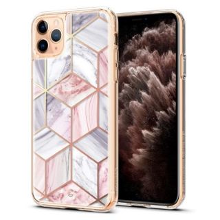 - Spigen Ciel Etoile aizmugures maks ar 9H aizsargstiklu aizmugures daļā priek&amp;amp;#353; Apple iPhone 11 Pro Rozā Marble