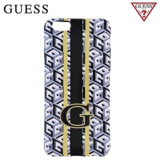 GUESS GUHCP6GCUBK G-Cube Super Plāns Silikona aimugures maks Apple iPhone 6 6S 4.7 inch Melns