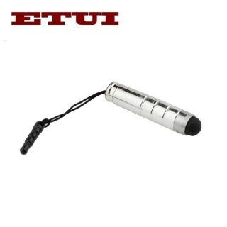 Etui Universāls kapacitīvo ekrānu Stylus Mobilajiem telefoniem un Plan&amp;amp;#353;etdatoriem ar 3.5mm Audio ligzdas stiprinājumu Sudrabains