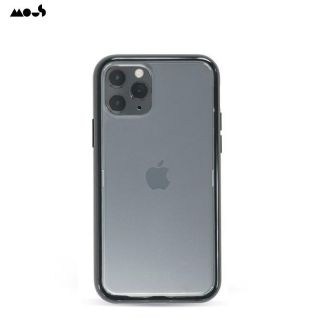 - Mous Clarity AiroShock aizsardzības Aizmugures Maks priek&amp;amp;#353; iPhone 11 Pro Max Caurspīdīgs ar Melnu rāmīti